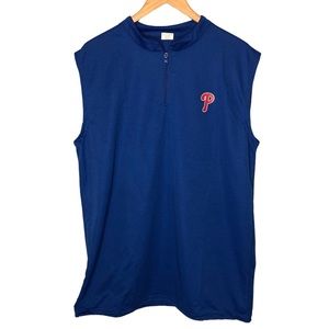 Men's Blue Sleeveless Philadelphia Phillies Tank Top